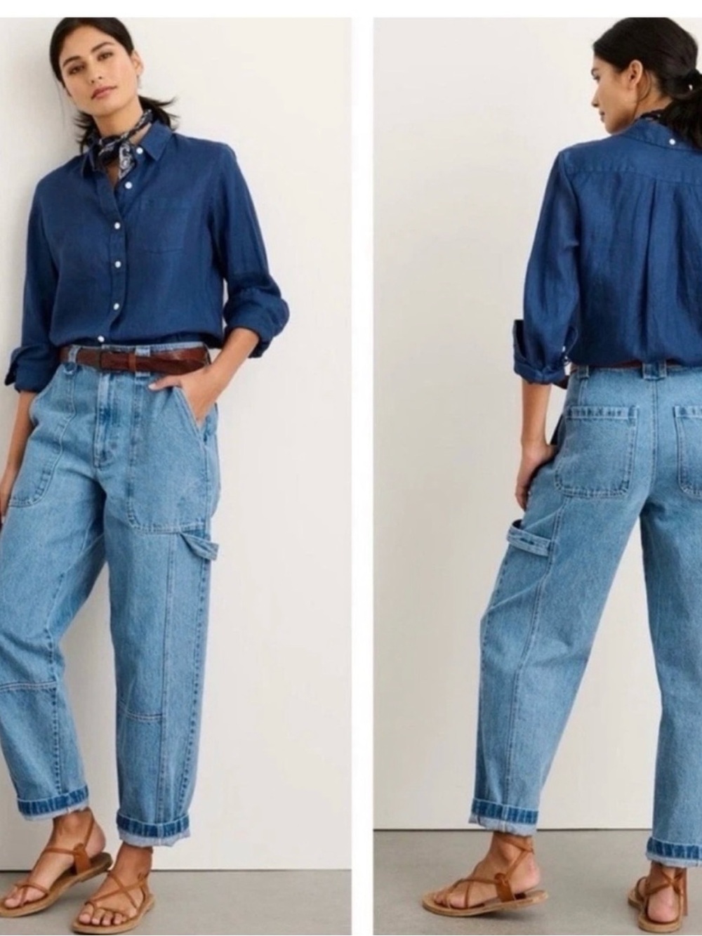 Alex Mill Phoebe High-Rise Carpenter Cropped Jeans Sz 28